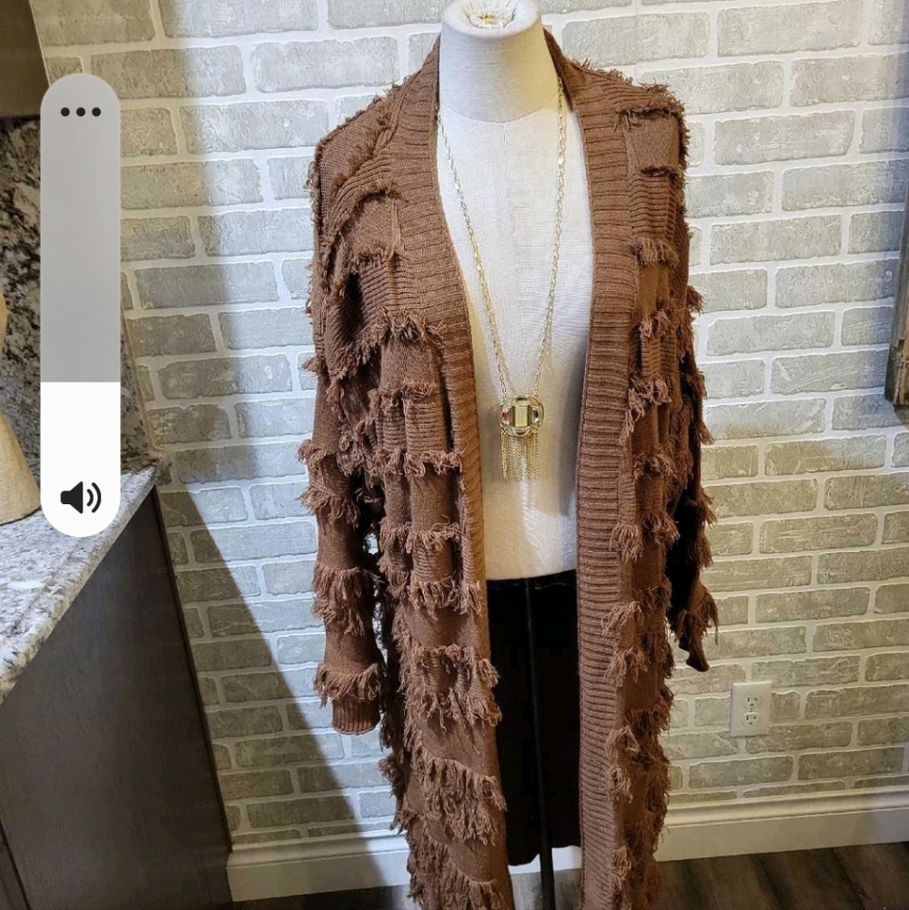 Fabulous sm/med brown sweater duster